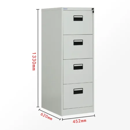 4-drawer filling cabinet - 1 key FC1301