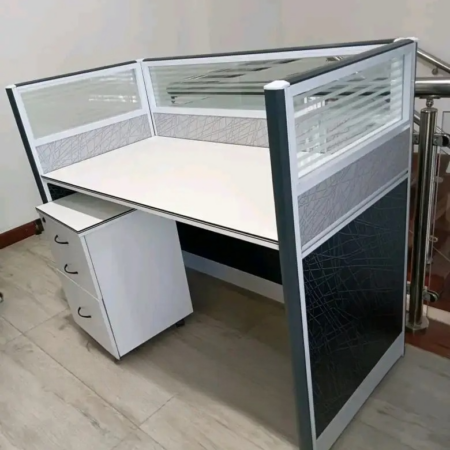 Single Grey Workstation black KWT-11
